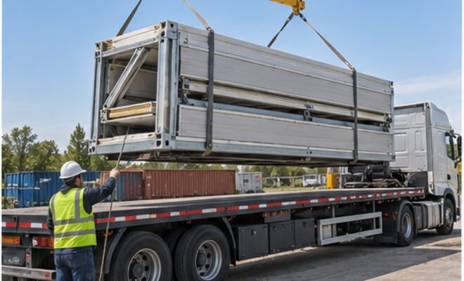Modular house packaging and shipping